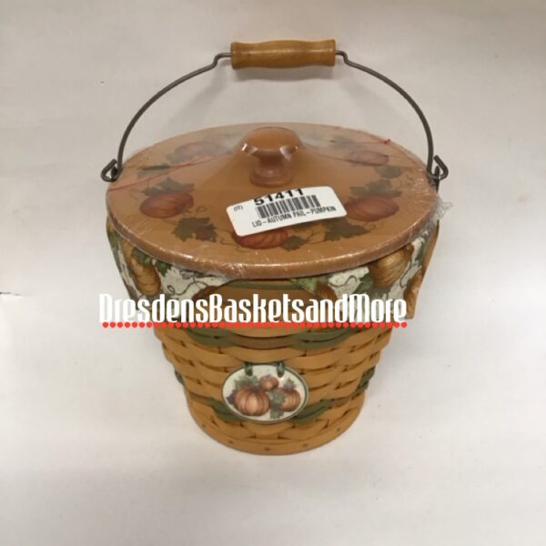 Longaberger 2002 Autumn Pail Basket Set