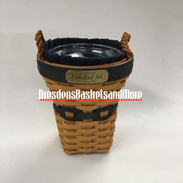 Longaberger 2001 Collectors Club Charter Member Renewal Basket Combo*