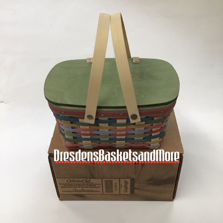 Longaberger 2014 Life's A Picnic Miniature Picnic Basket NIB