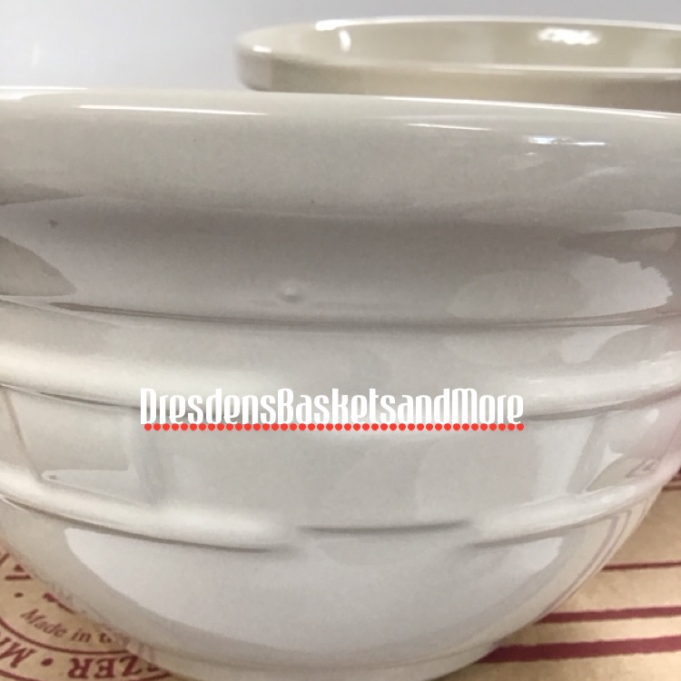 Longaberger Ivory Mixing Bowl Set of 3 NIB*