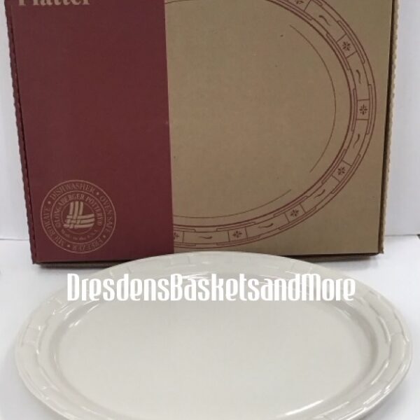 Longaberger Ivory Turkey Platter NIB