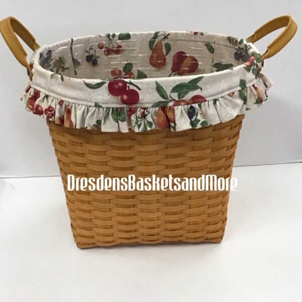 Longaberger 2000 Medium Oval Waste Basket Combo*