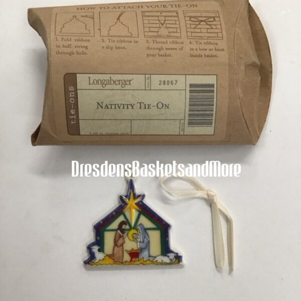 Nativity Longaberger Tie On