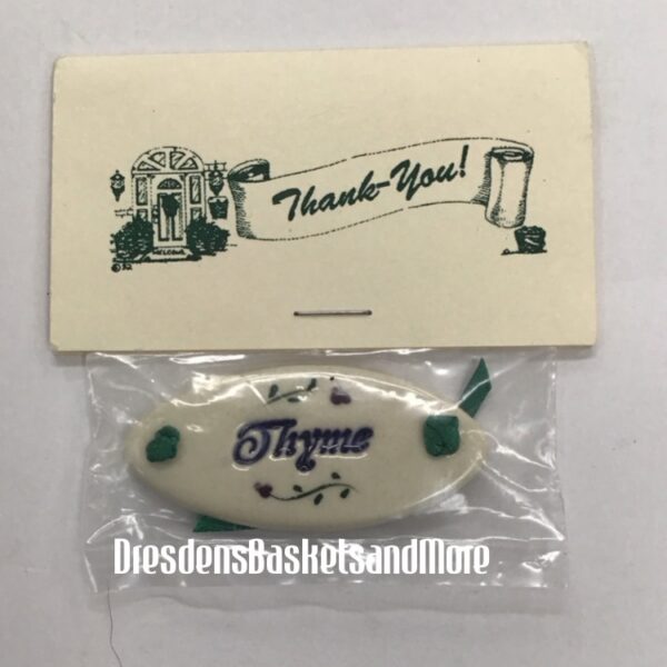 Thyme Longaberger Thank You Tie On