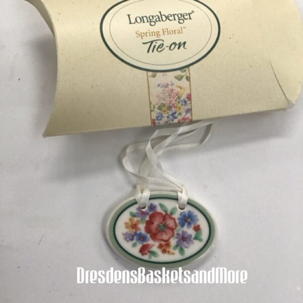 Spring Floral Longaberger Tie On