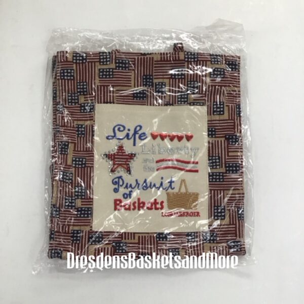 Old Glory Longaberger Life Liberty and the Pursuit of Baskets Tote Bag