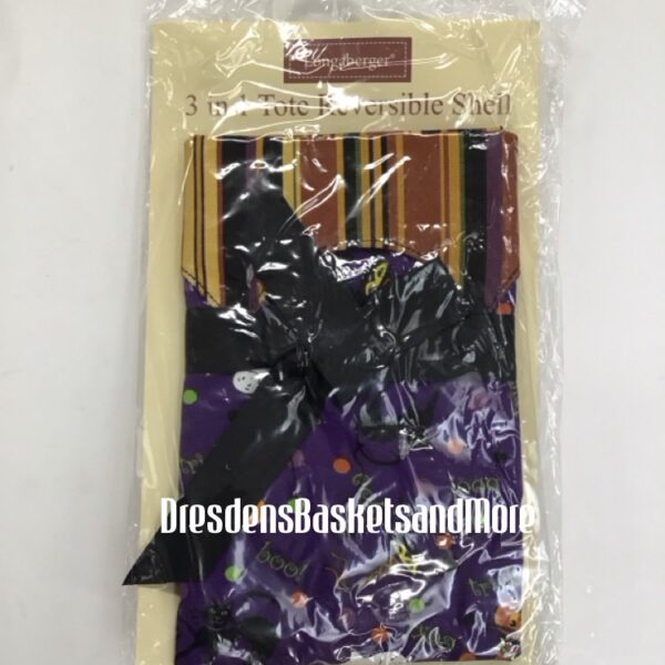 3 in 1 Longaberger Tote Reversible Shell Halloween Party