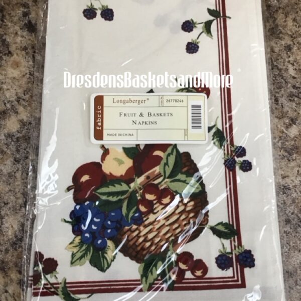 Napkins Longaberger Fruit & Baskets (2)