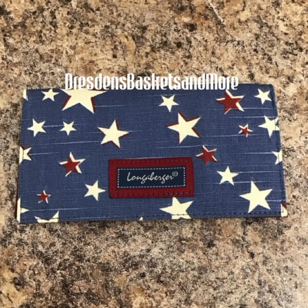 Longaberger American Starburst Checkbook Cover
