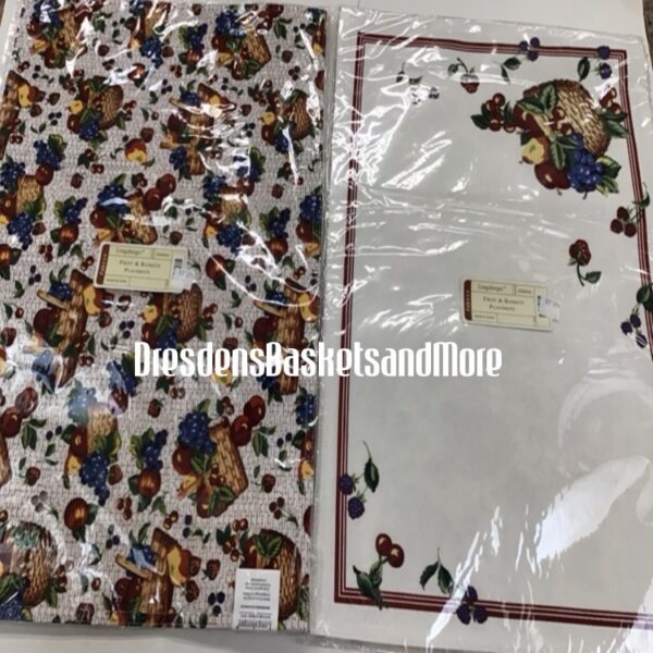 Fruit & Baskets Placemats Longaberger