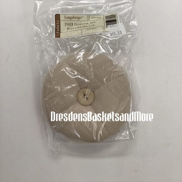 2003 Hostess Appreciation Pincushion Lid Longaberger