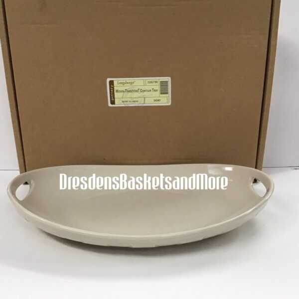 Longaberger Ivory Contour Tray NIB