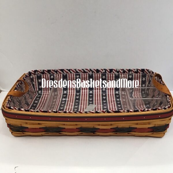 Longaberger 2000 All American Serving Tray Star Spangle Combo*