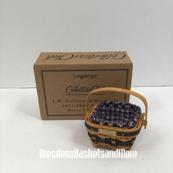 Longaberger 2001 Miniature Berry Basket Combo NIB