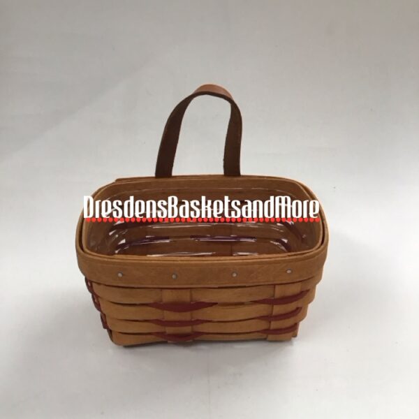 Longaberger 1995 Small Key Basket w/ Protector