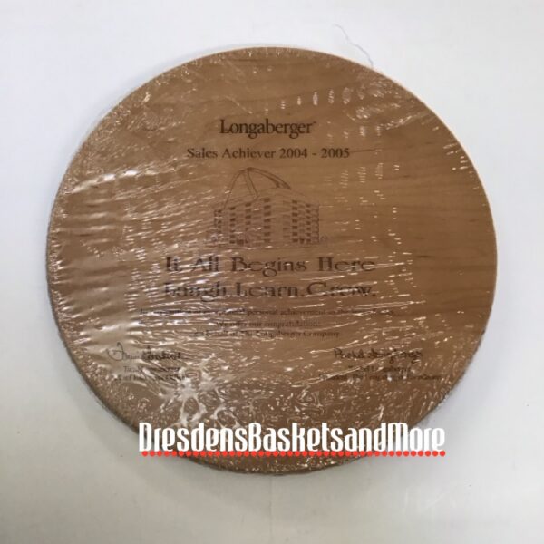 Longaberger 2005 Sales Achiever Engraved Plaque NIP