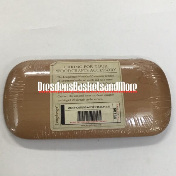 Longaberger 2004 Hostess Appreciation Woodcrafts Lid NIP