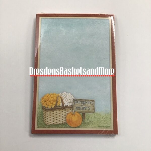 Pumpkins & Mums Longaberger Note Pad