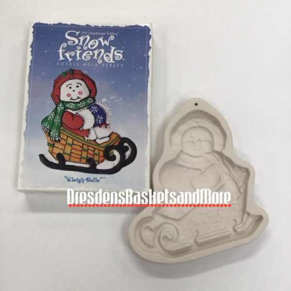 Snow Friends Longaberger Sleigh Belle Cookie Mold