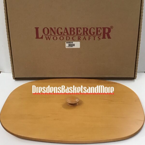 Longaberger Oval Laundry Woodcrafts Lid NIB