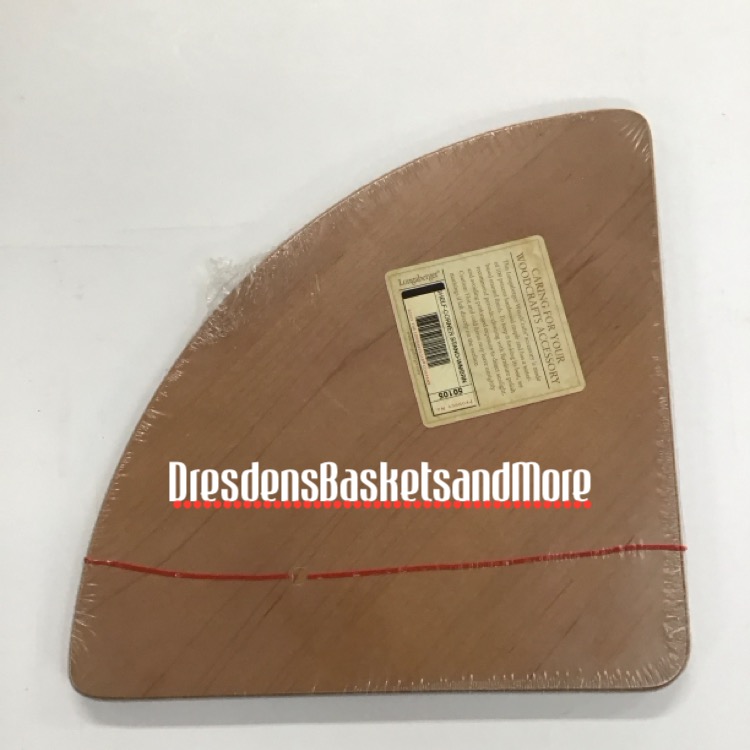 Longaberger Woodcrafts Warm Brown Corner Stand Shelf NIP