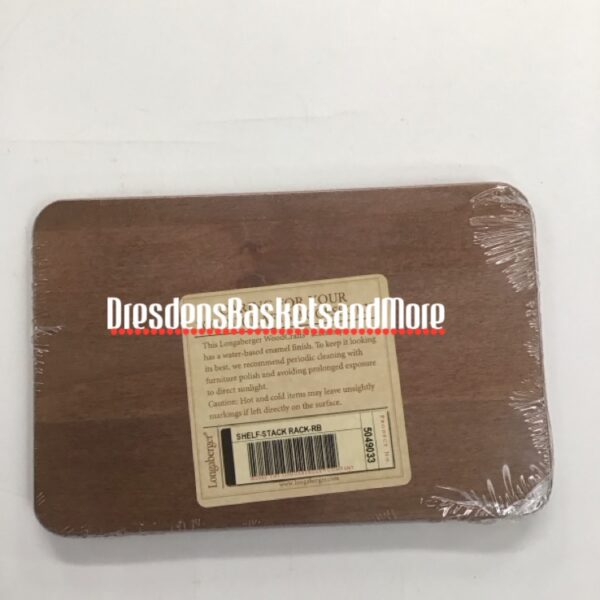 Longaberger Woodcrafts Stack Rack RB Wood Shelf NIP