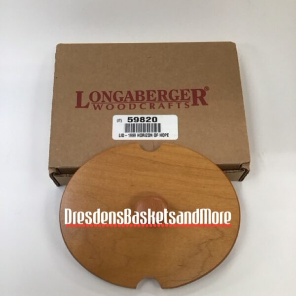 Longaberger Woodcrafts 1999 Horizon of Hope Lid NIB*