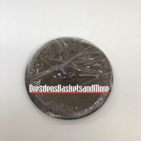 Longaberger Round Coaster Deep Brown Lid NIP