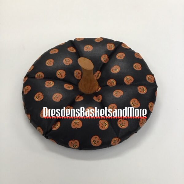 Longaberger 1995 Pumpkin Happy Halloween Fabric Lid