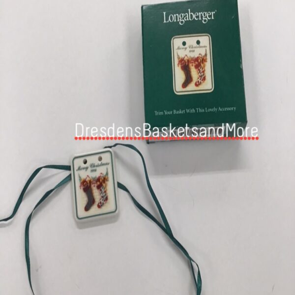 Longaberger 1998 Merry Christmas Tie-On