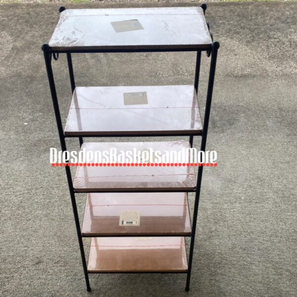 Longaberger WI 5 Level Stand w/ Warm Brown Shelves* Pickup Only