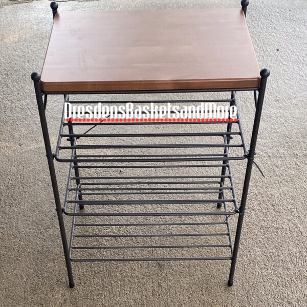 Longaberger WI Side Table (05-09) w/ Woodcrafts Shelf* Pickup Only