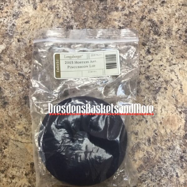2003 Hostess Appreciation Pincushion Lid Longaberger Indigo