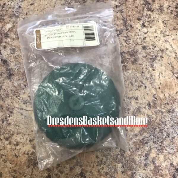 2003 Hostess Appreciation Pincushion Lid Longaberger Ivy