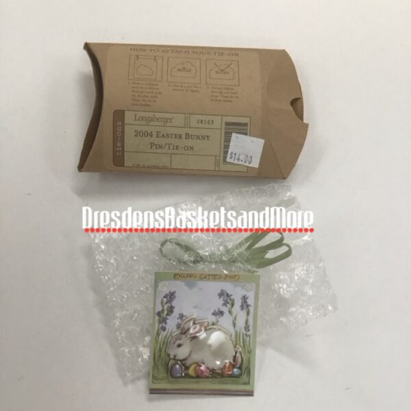 Easter 2004 Longaberger Bunny Pin/Tie On
