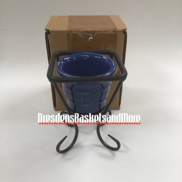 Longaberger WI Votive Cup Holder w/ Cornflower Votive Cup NIB