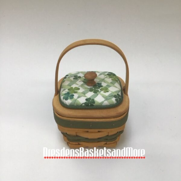 Longaberger 1999 Lots of Luck Basket w/ Protector & Fashion Lid