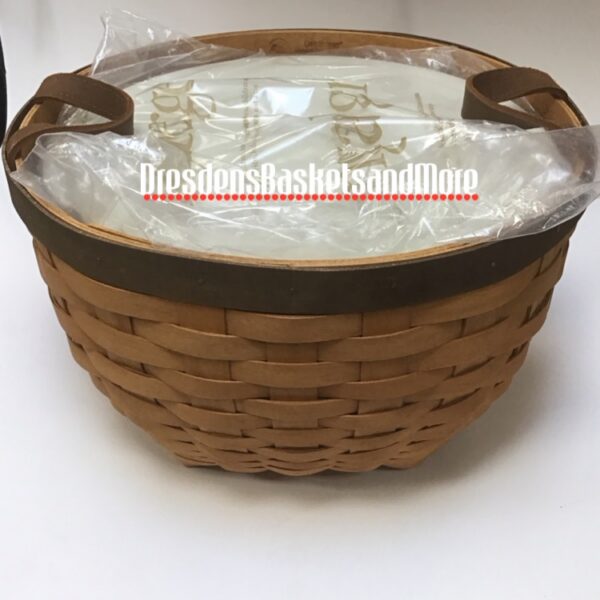 Longaberger 2007 American Work 12" Basket w/ Lidded Protector