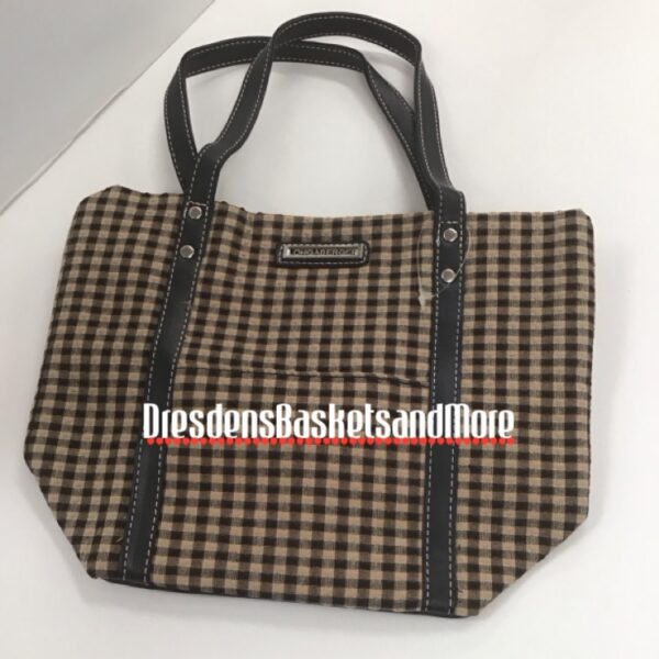 Tote Bag Longaberger Khaki Check