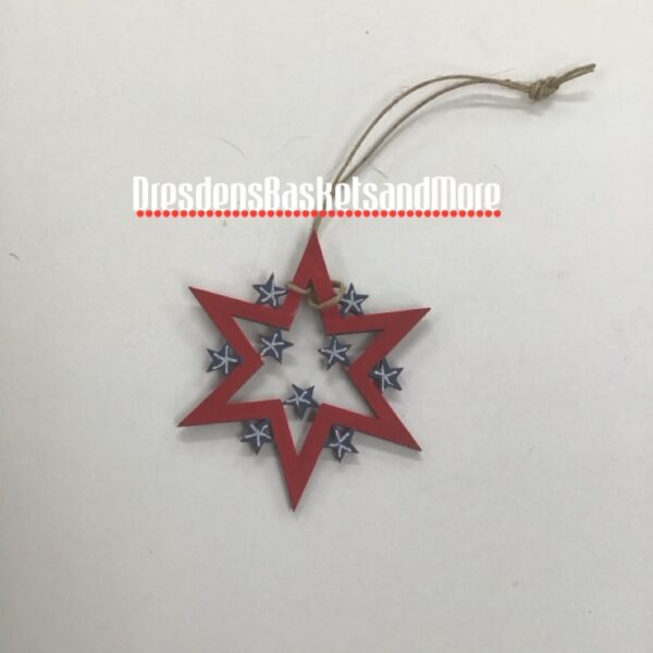 Cutout Star Hand Painted Tie On