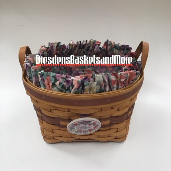 Longaberger 1997 May Series Petunia Basket Combo w/ Tie On*