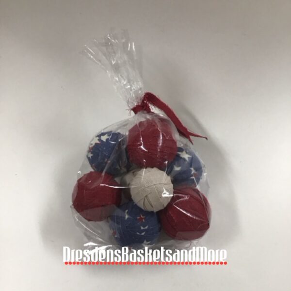 Ragballs American Starburst/Paprika/Flax Set of 9