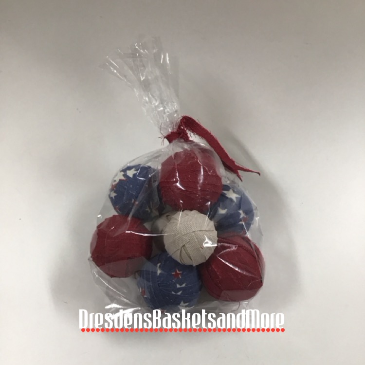 Ragballs American Starburst/Paprika/Flax Set of 9