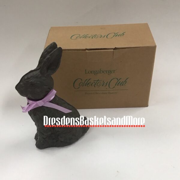 Resin Longaberger Chocolate Bunny
