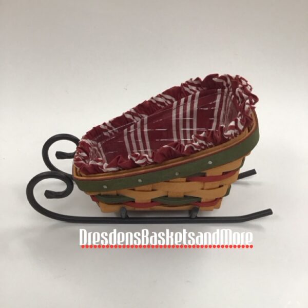 Longaberger 1999 Santa's Little Helper Sleigh Basket Combo w/ WI Runners