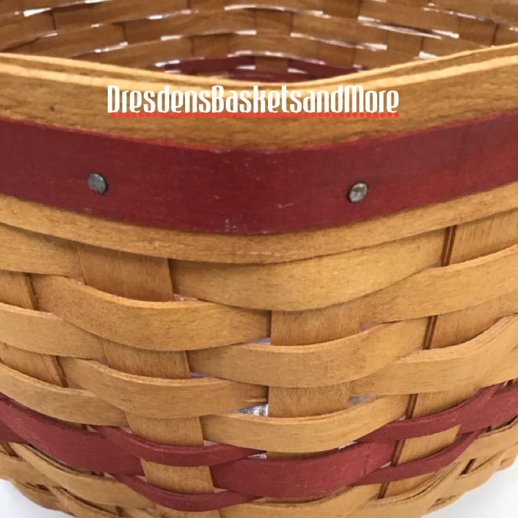 Longaberger 1997 Christmas Snowflake Basket w/ Protector*