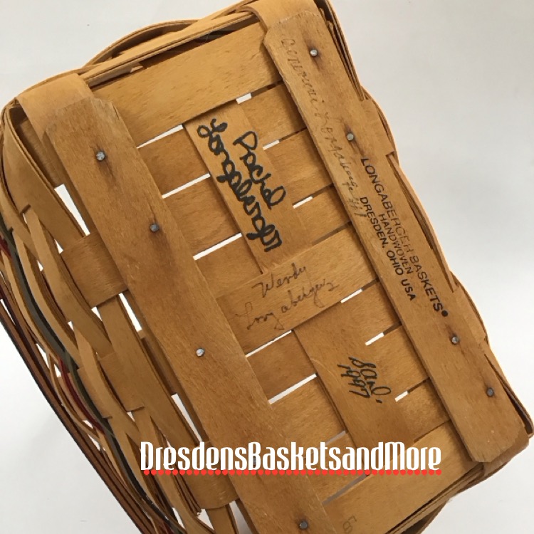 Bee Speaker 1997 Longaberger Basket SIGNED*