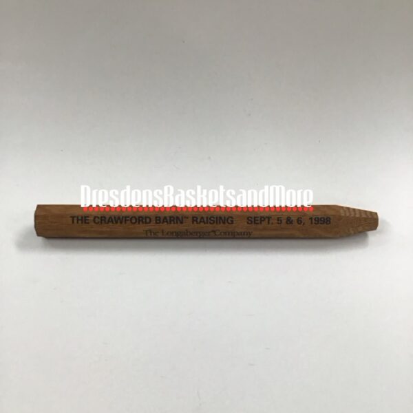 Longaberger Crawford Barn Raising Commemorative Peg
