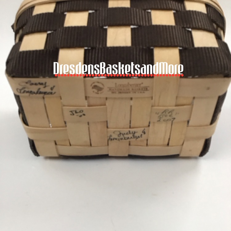 Longaberger 2007 Make A Basket w/ Protector SIGNED