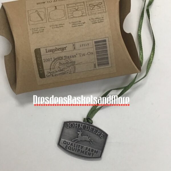 Longaberger 2007 John Deere Tie On NIB